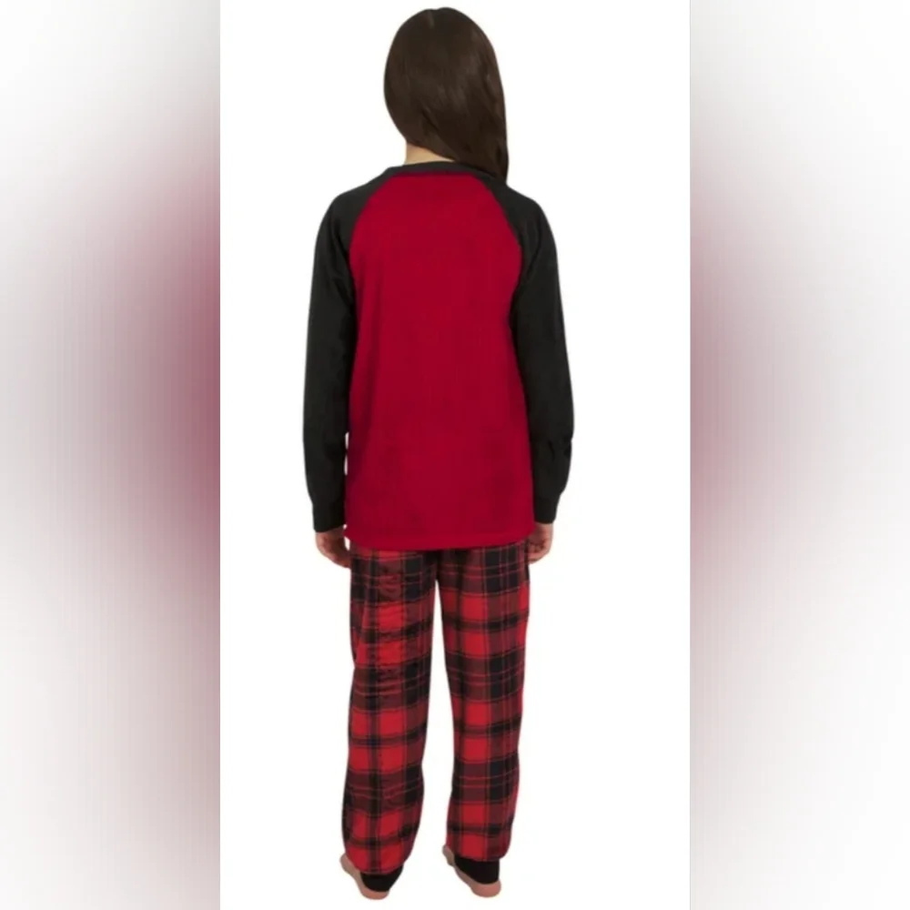 New! Eddie Bauer KIDS Boys Girls  Holiday Family Sleep Pajama Set Size XS 5/6